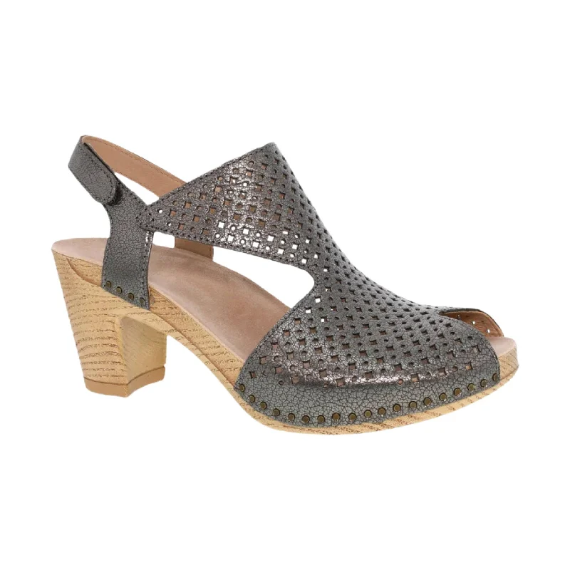 Dansko Women's Teagan Sandal - Gunmetal - ONLINE STORE CREDIT/EXCHANGE ONLY