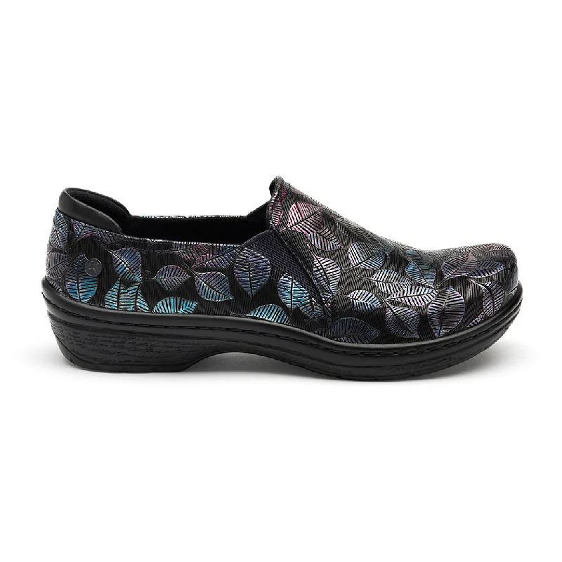 Moxy Clog in Blue and Purple Leaves CLOSEOUTS