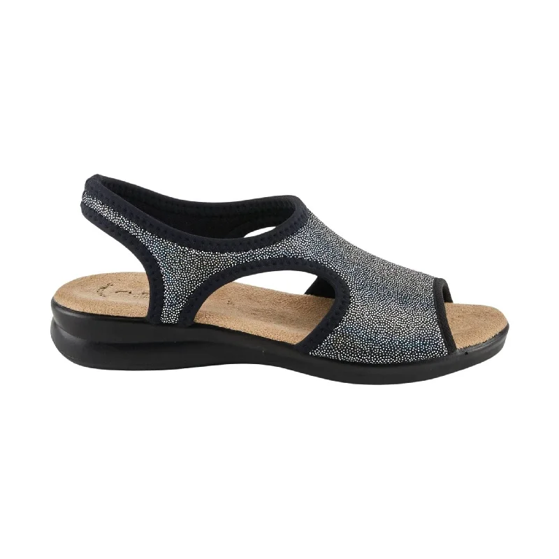 Flexus Women's Nyaman Sandal - Pindott Black