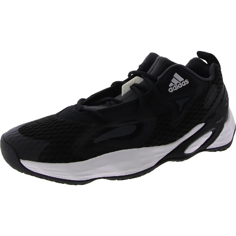 Adidas Mens Exhibit A Lace-Up Fitness Basketball Shoes