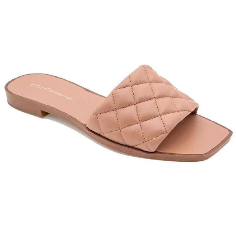 BCBGeneration Womens Laila Quilted Heel Slip-On Shoes