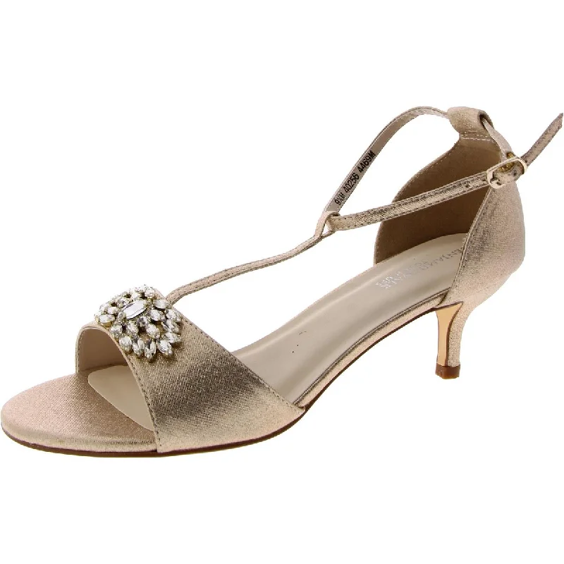 Benjamin Walk Womens OPHELA Metallic Ankle strap Heels