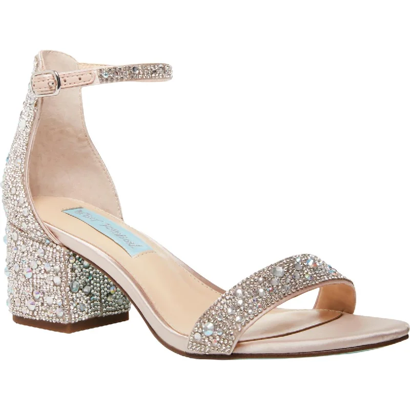 Betsey Johnson Womens Mari Embellished Heels