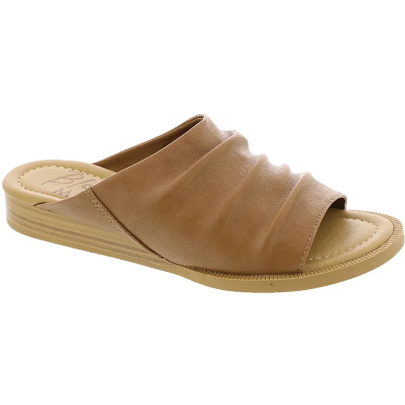 Blowfish Womens ATLANTAH Faux Leather Slip On Slide Sandals