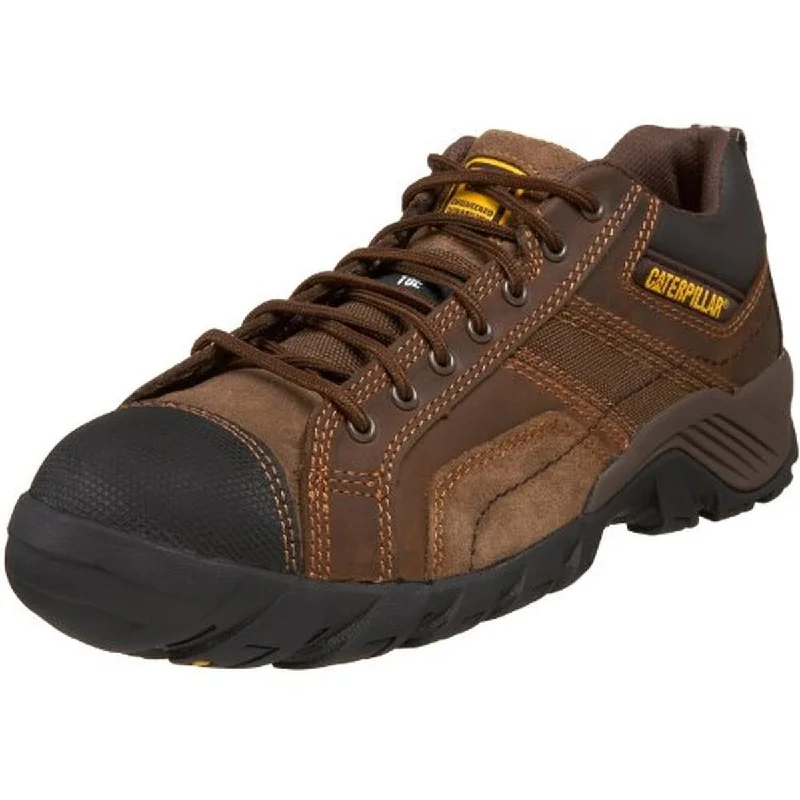 Caterpillar Mens Argon Leather Composite Toe Work Shoes