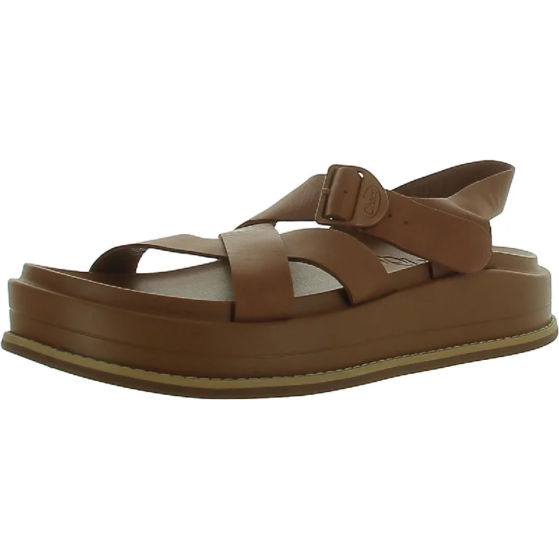 Chaco Womens Leather Strappy Slingback Sandals