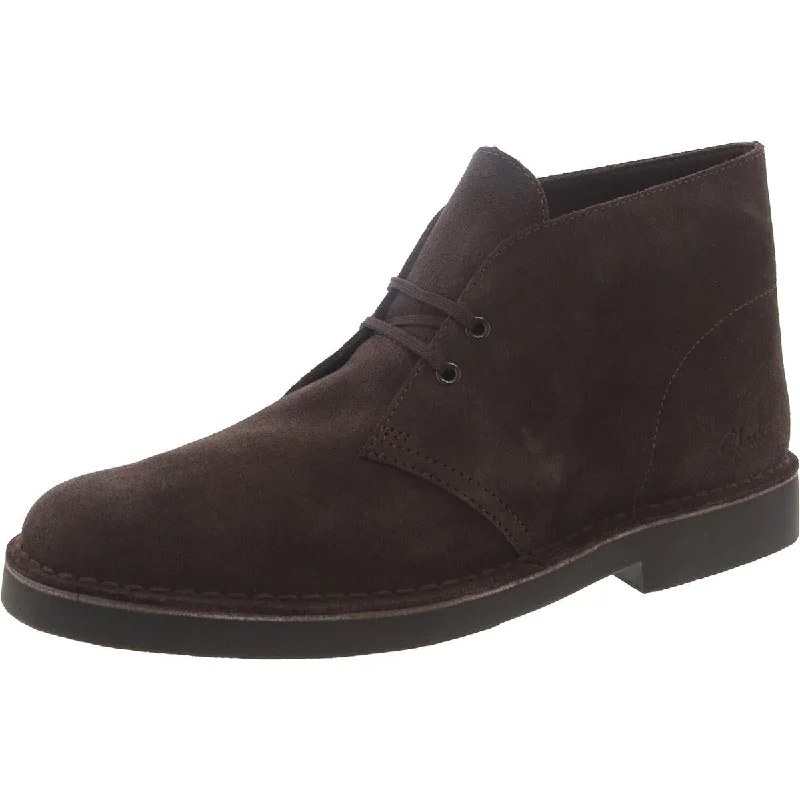 Clarks Mens DESERT BT EVO Leather Ankle Boot Chukka Boots