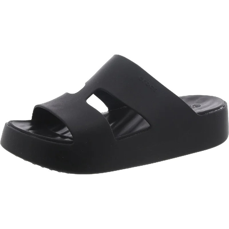 Crocs Womens Getaway Slip On Comfort Slide Sandals