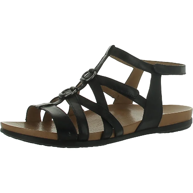 Dansko Womens Jolene Leather Caged Gladiator Sandals