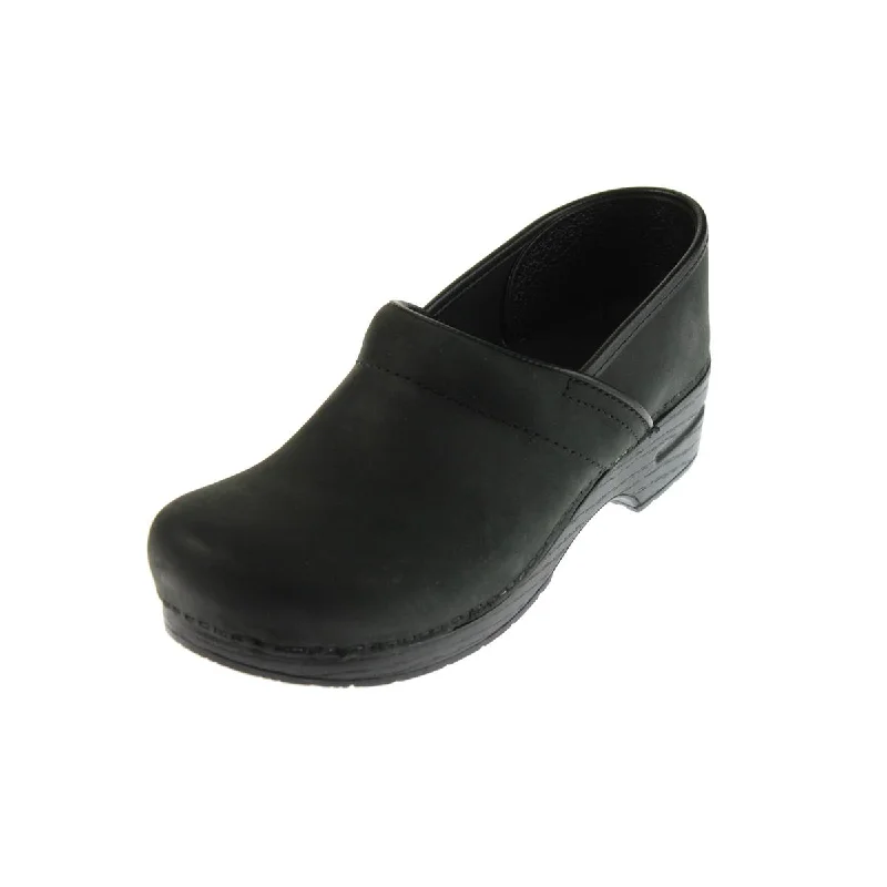 Dansko Womens Narrow Pro Cabrio Leather Round Toe Clogs