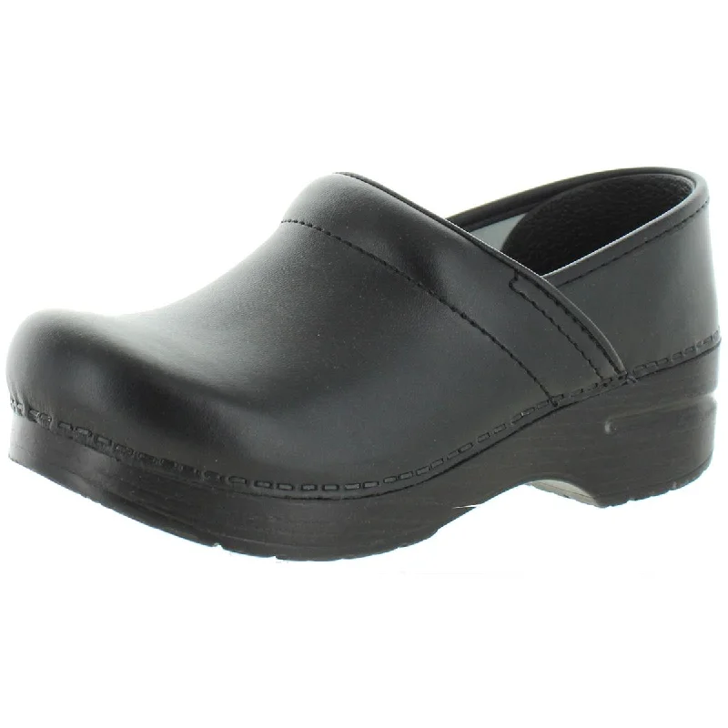 Dansko Womens Professional Leather Slip On Clogs