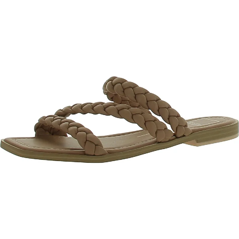 Dolce Vita Womens Braided Slip-On Slide Sandals