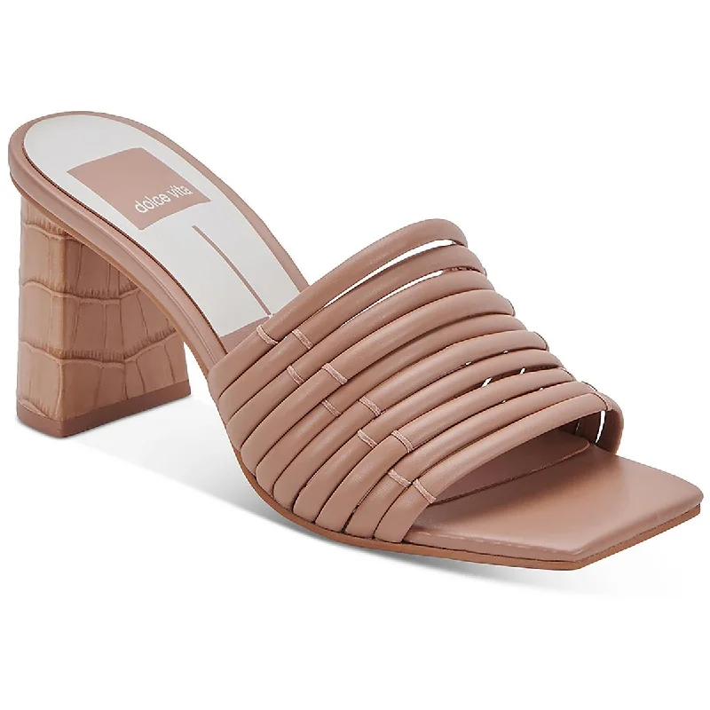 Dolce Vita Womens Priana Strappy Slip-On Mules