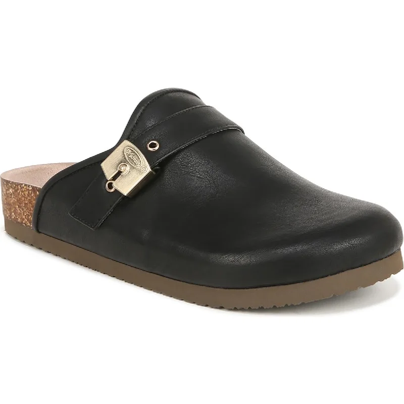 Dr. Scholl's Shoes Womens Faux Leather Mules Clogs