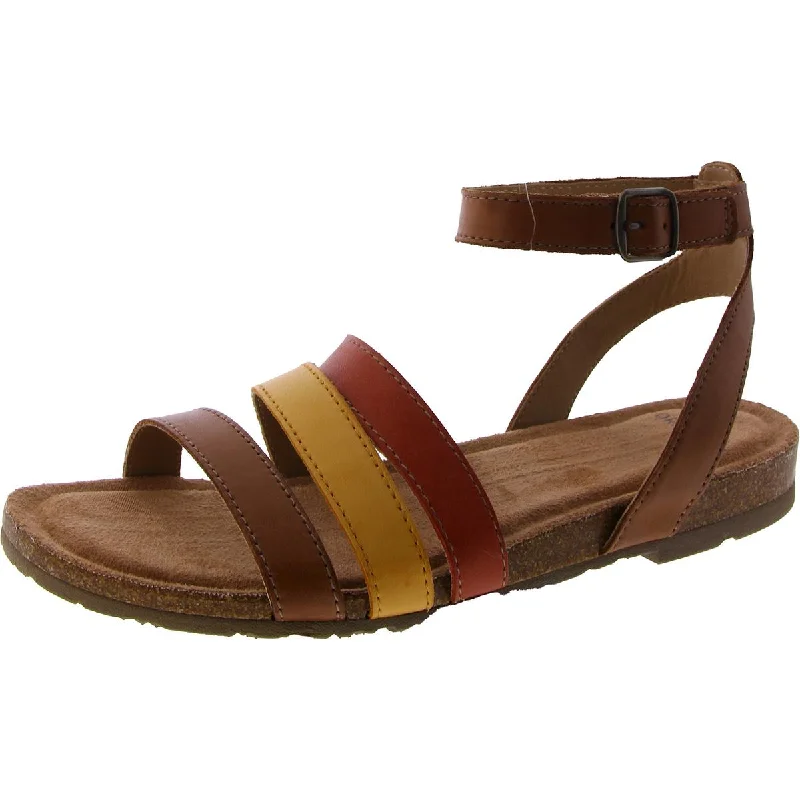 Earth Origins Womens Leather Strappy Ankle Strap