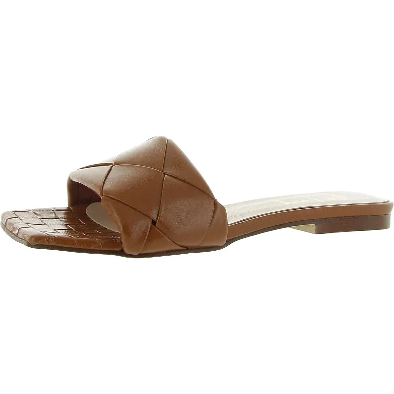 FS/NY Womens Leather Slip-On Slide Sandals