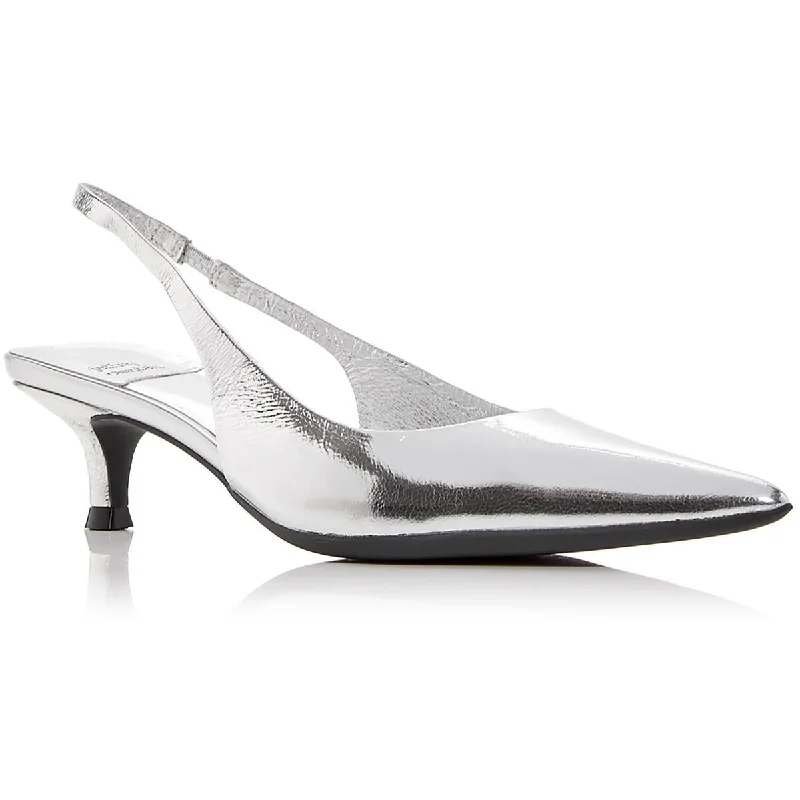 Jeffrey Campbell Womens Persona Metallic Leather Pumps