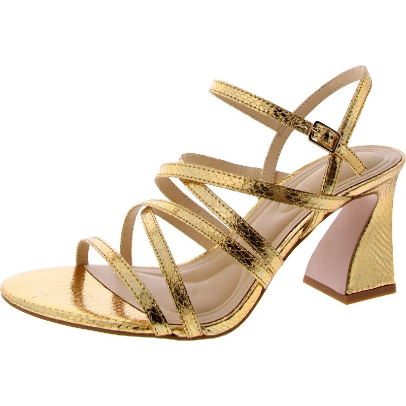 Jessica Simpson Womens Nirina Metallic Strappy Sandals