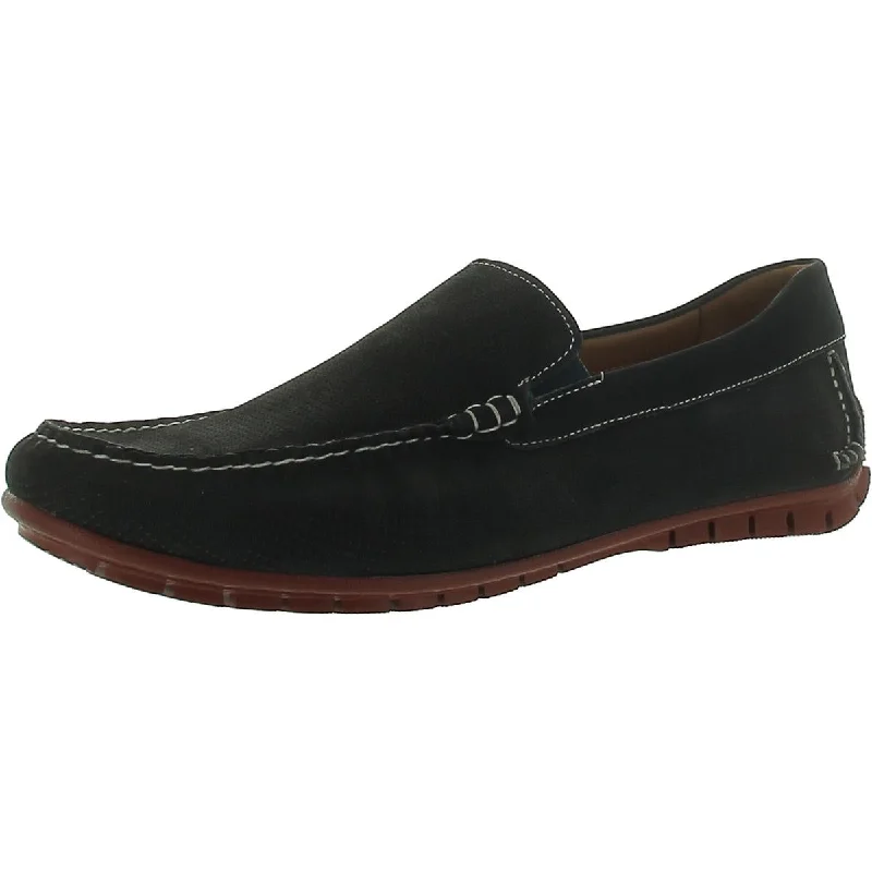 Johnston & Murphy Mens Cort Nubuck Slip-On Driving Moccasins