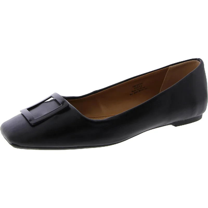 Journee Collection Womens Faux Leather Slip-On Loafers