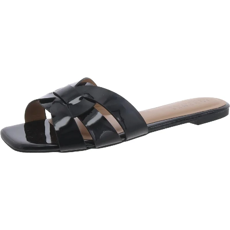 Journee Collection Womens Slip On Slide Slide Sandals