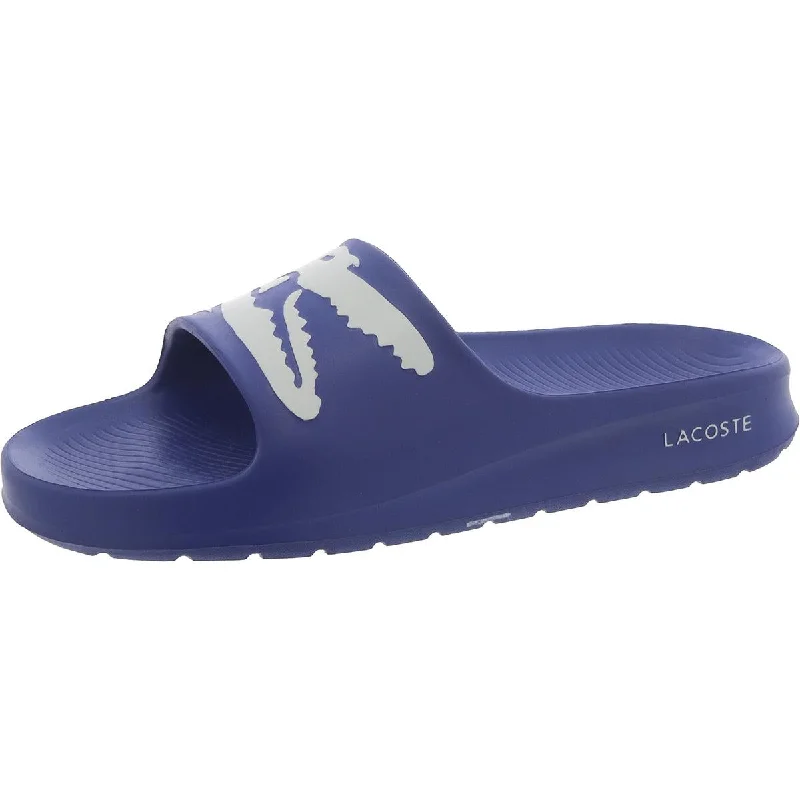 Lacoste Womens Round toe Slip on Pool Slides