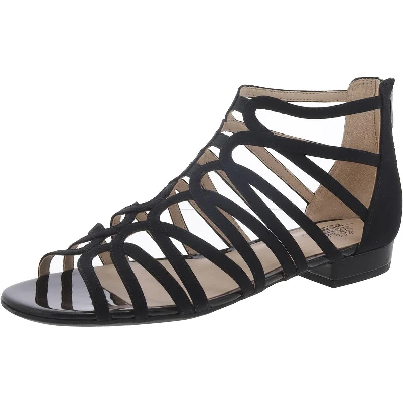 LifeStride Womens Canvas Strappy Gladiator Sandals