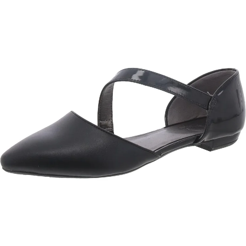 LifeStride Womens Zalana Faux Leather Slip On Mary Janes