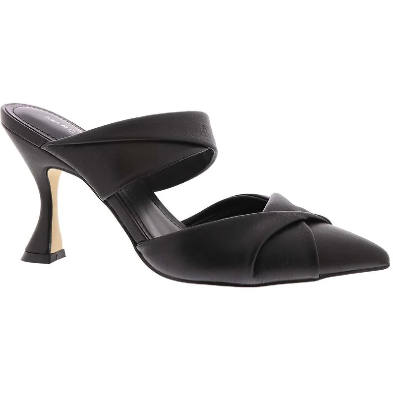 Marc Fisher Womens Heaton Faux Leather Pumps Mules