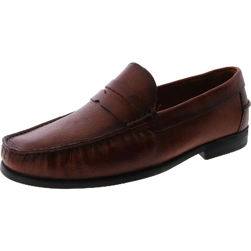 Marc Joseph Mens Valley Rd Leather Slip On Loafers