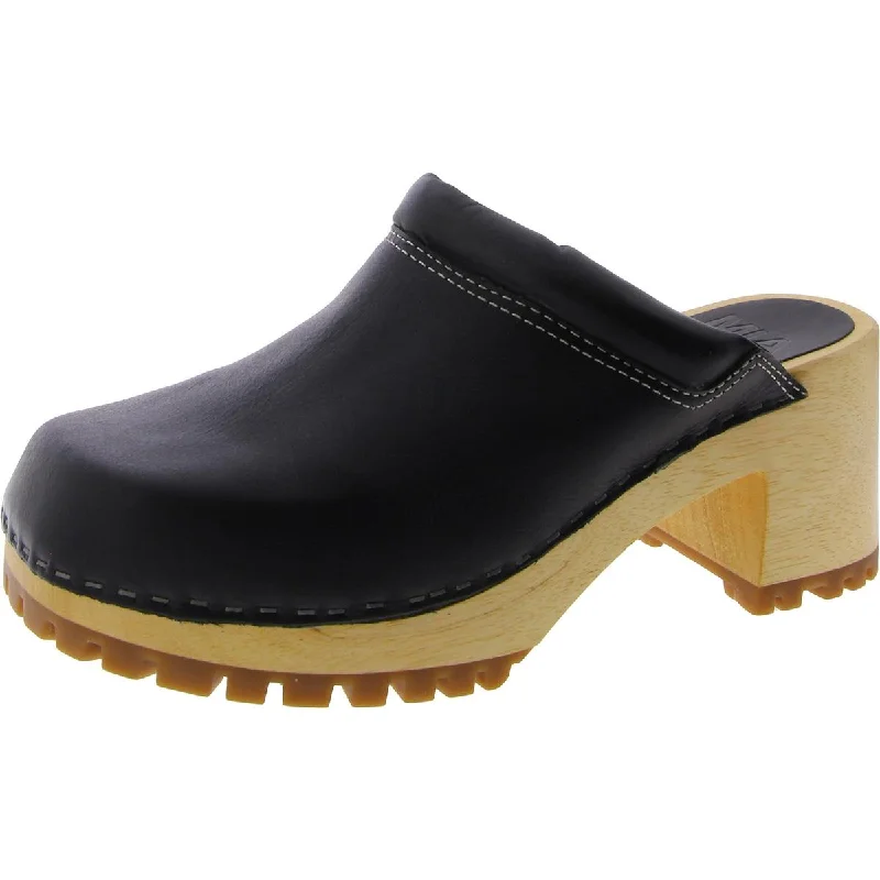 Mia Clogs Womens KARMA Leather Slip On Clogs