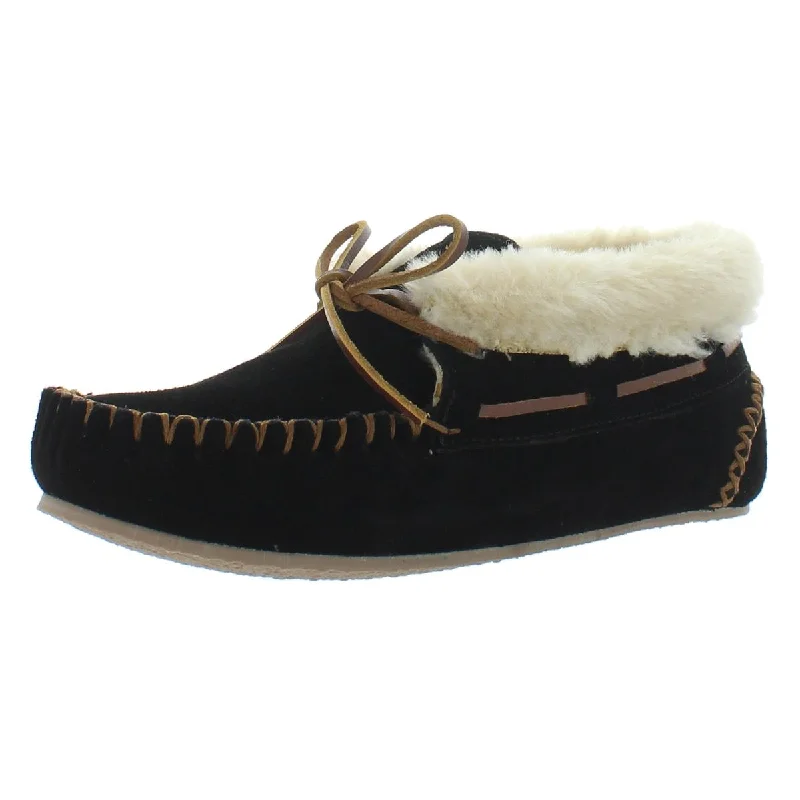 Minnetonka Womens Chrissy Suede Slippers Moccasins