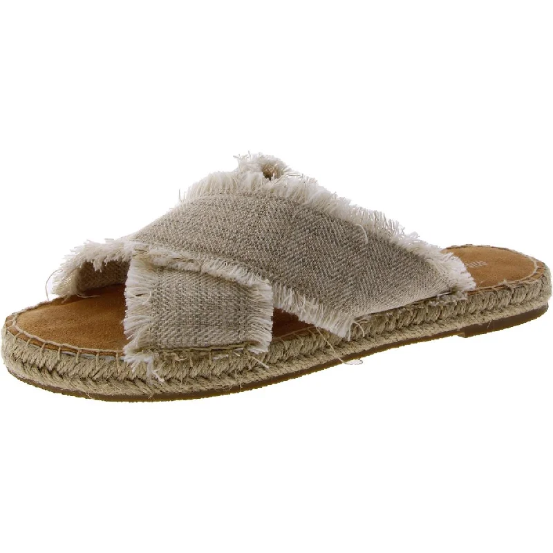 Minnetonka Womens Open Toe Slip On Espadrilles