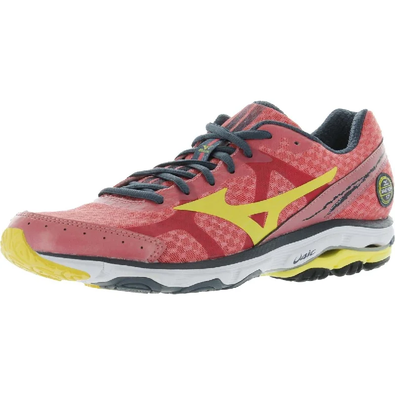 Mizuno Womens Wave Rider 17 Mesh Lace Up Running Shoes