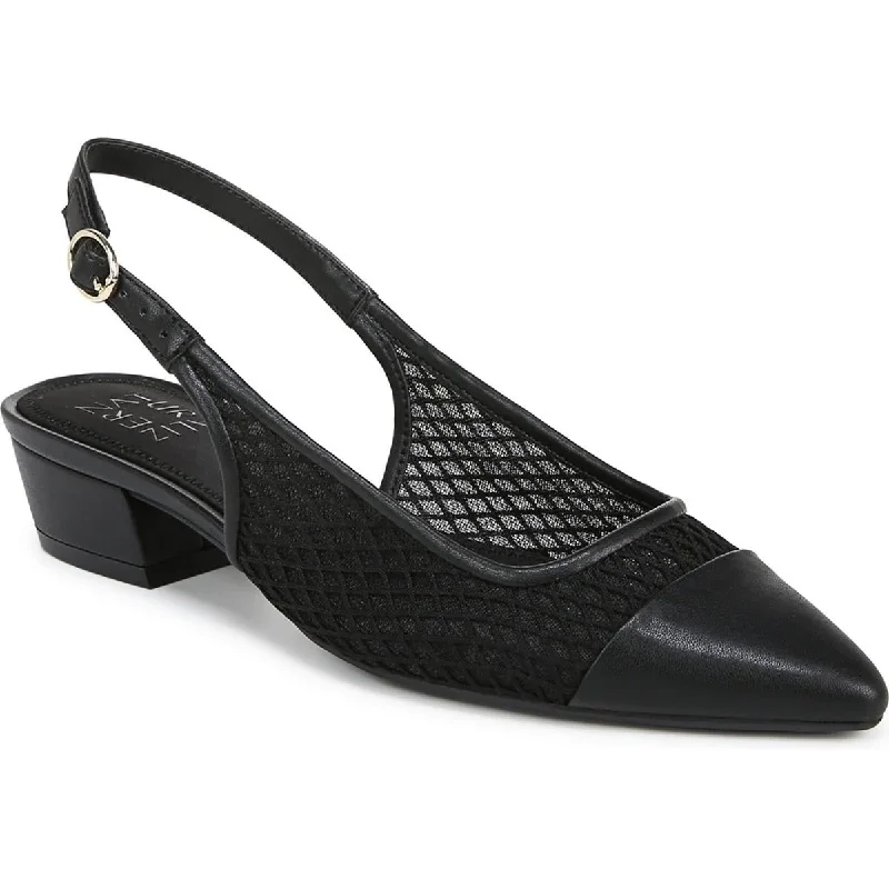 Naturalizer Womens Banks SL2 Mesh Ankle Slingbacks