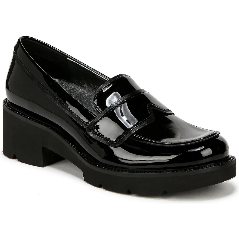 Naturalizer Womens Faux Patent Leather Penny Loafers