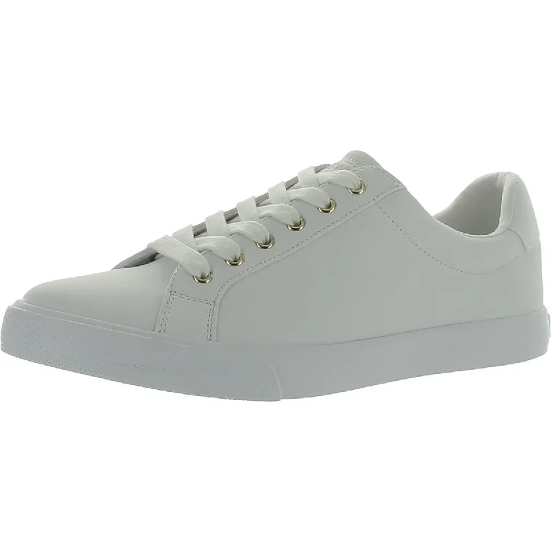 Nine West Womens Layna 3 Faux Leather Lace-Up Casual And Fashion Sneakers