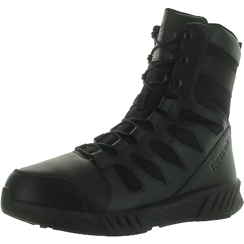 Reebok Mens Leather Mid Calf Work & Safety Boots