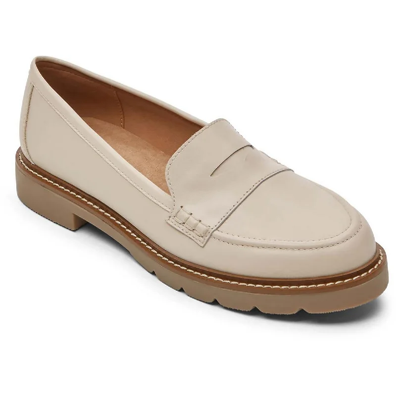 Rockport Womens Kacey Penny Leather Slip On Loafers