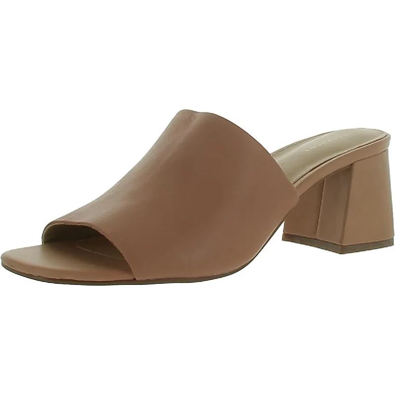 Rockport Womens Leather Open Toe Slide Sandals