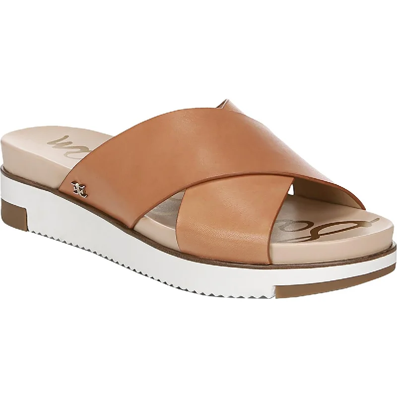 Sam Edelman Womens Audrea Solid Slip On Slide Sandals