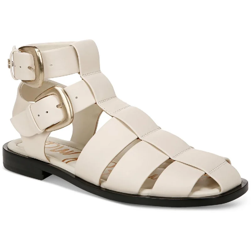 Sam Edelman Womens Dawn Leather Buckle Ankle Strap