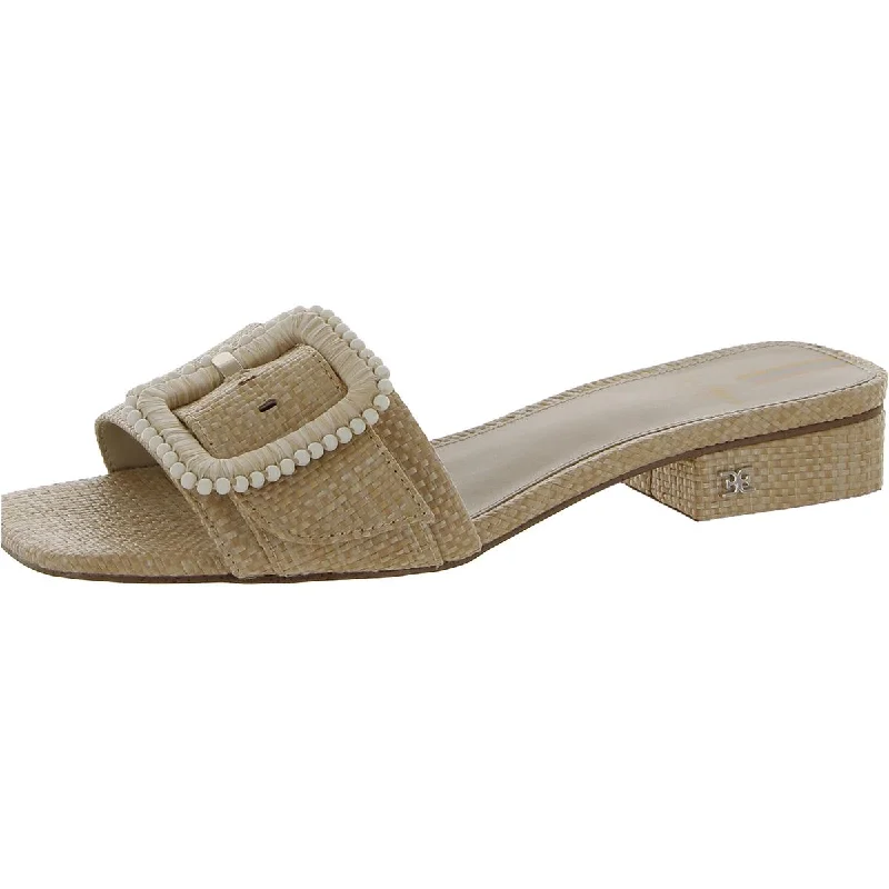 Sam Edelman Womens Deacon Woven Beaded Slide Sandals