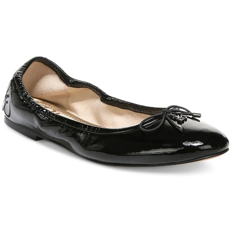 Sam Edelman Womens Felicia Patent Round Toe Ballet Flats