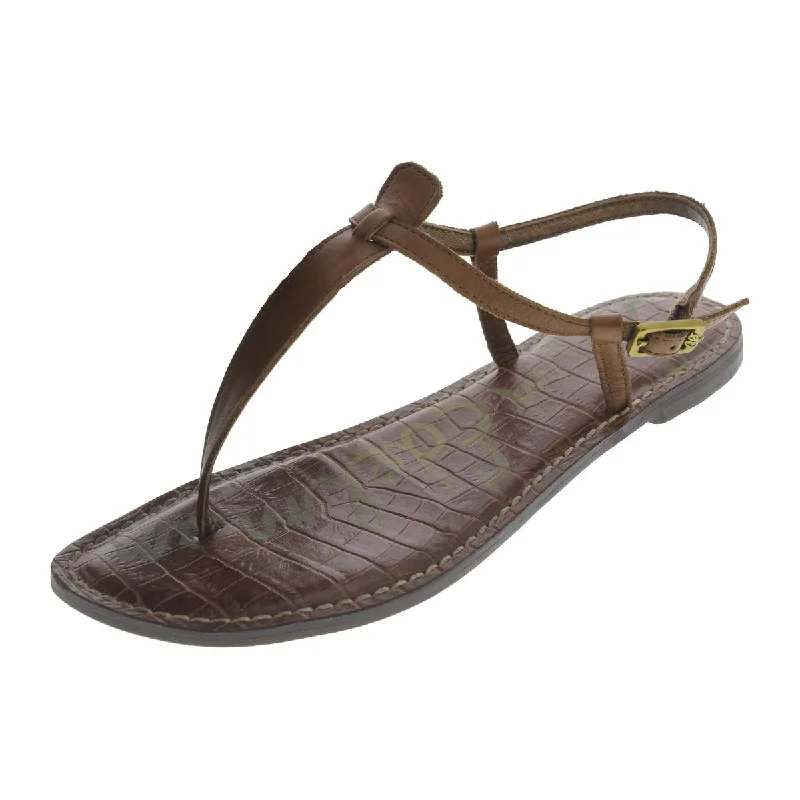 Sam Edelman Womens Gigi Leather Flats Thong Sandals