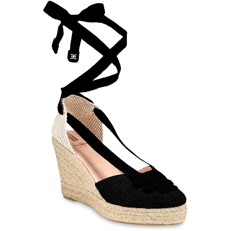 Sam Edelman Womens Margherita Suede Espadrille Wedge Heels