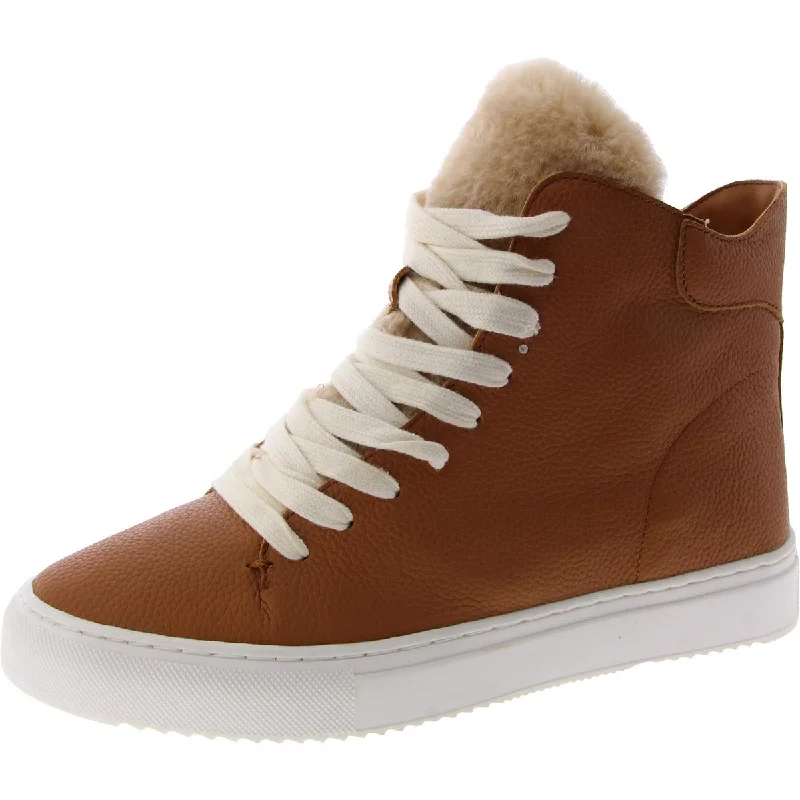 Sam Edelman Womens Pence Leather Lifestyle High-Top Sneakers