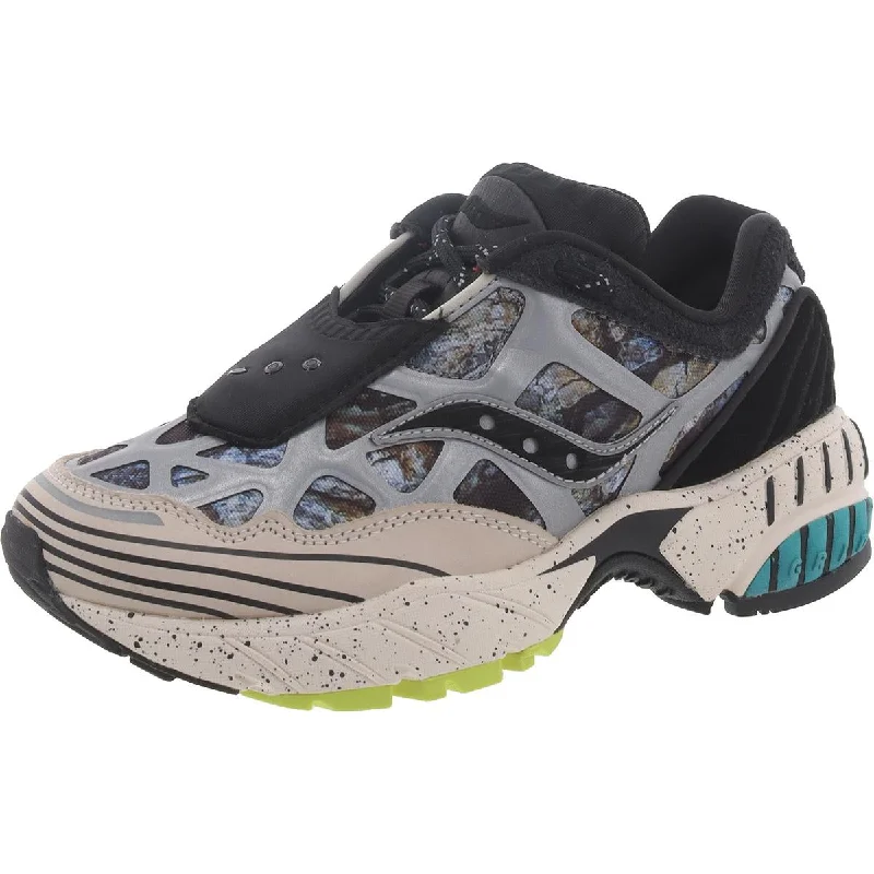 Saucony Mens Grid Web Lace-Up Padded Insole Running & Training Shoes