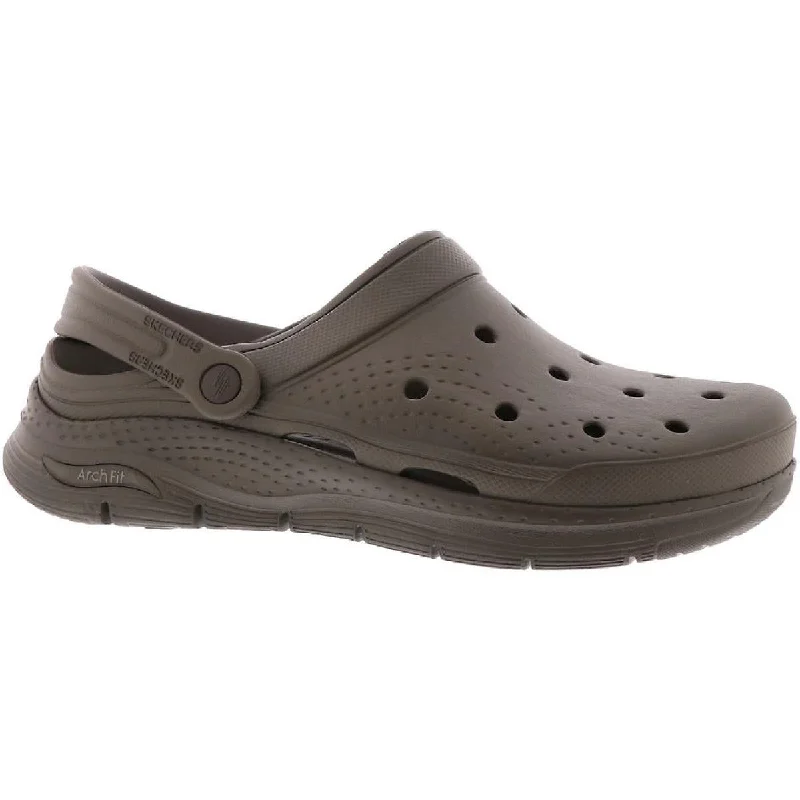 Skechers Mens Arch Fit-Valiant Perforated Slingback Clogs