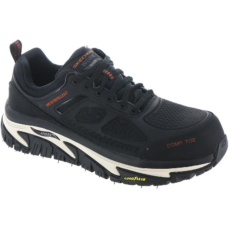 Skechers Mens Road Walker CT Leather Athletic and Training Shoes